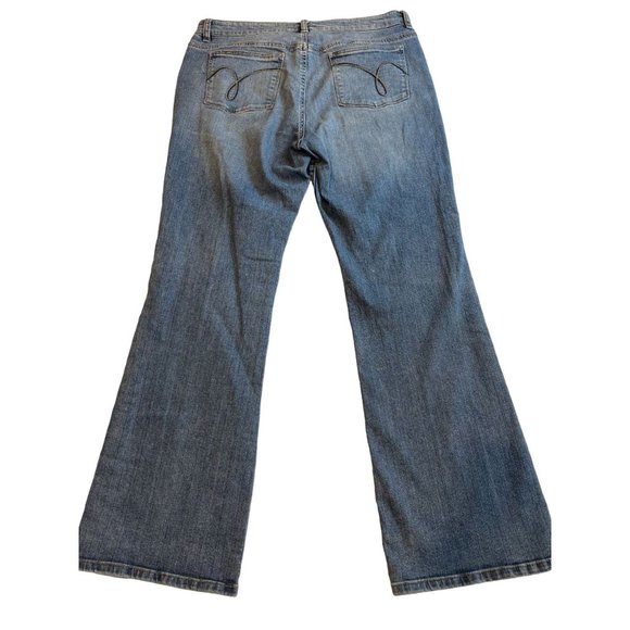 Ashley Womens Jeans Vintage 1980s Bootcut Leg Mid Rise Cotton Blue SZ 14 Average - Picture 2 of 10